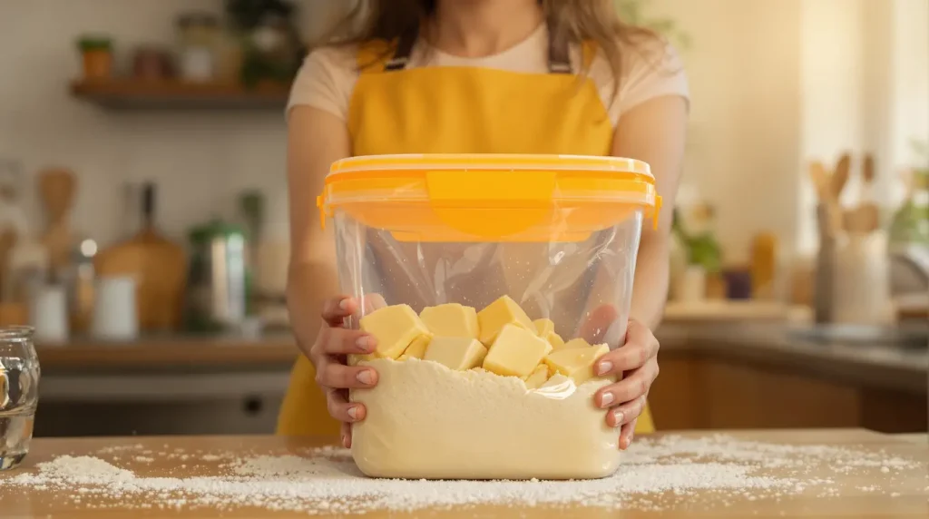 J’ai découvert cette astuce avec une simple boîte : ma pâte à tarte maison prête en 2 minutes chrono !