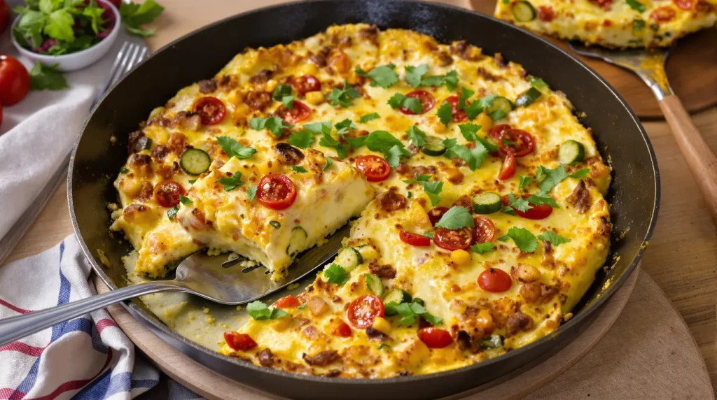 « Je la sers du petit-déj au dîner » : cette recette italienne moelleuse aux légumes rend ma famille accro
