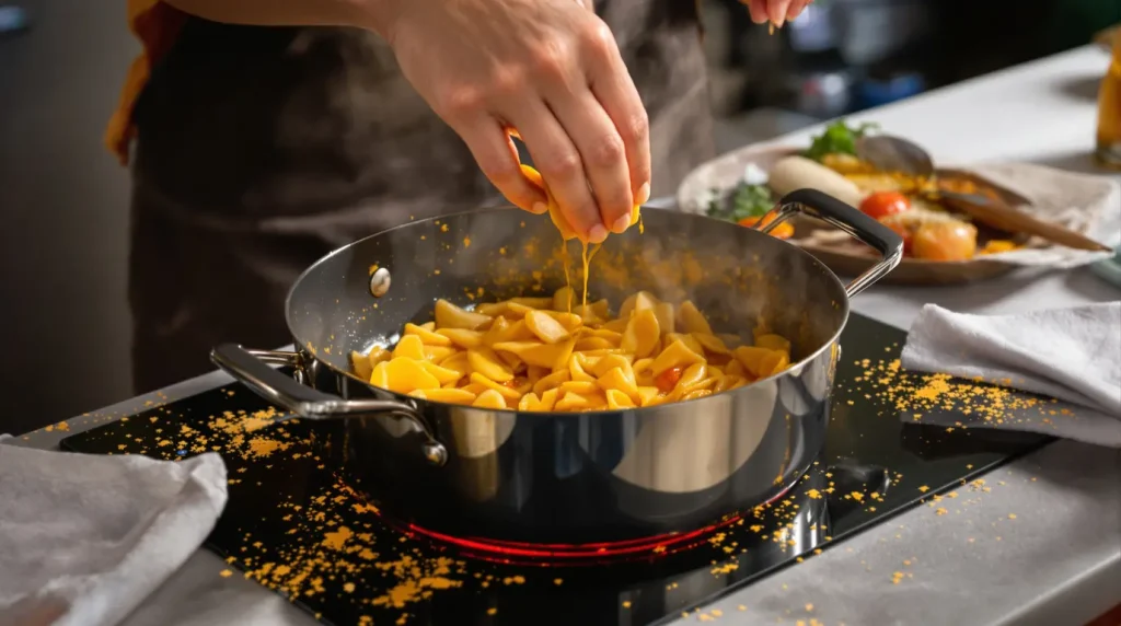 Je n'aurais jamais cru que l'eau de cuisson des pâtes ou du riz puisse remplacer le bouillon-cube !