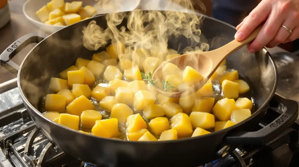 Ajoutez-en aux pommes de terre pendant la cuisson : elles deviennent encore plus savoureuses, parfumées et moelleuses